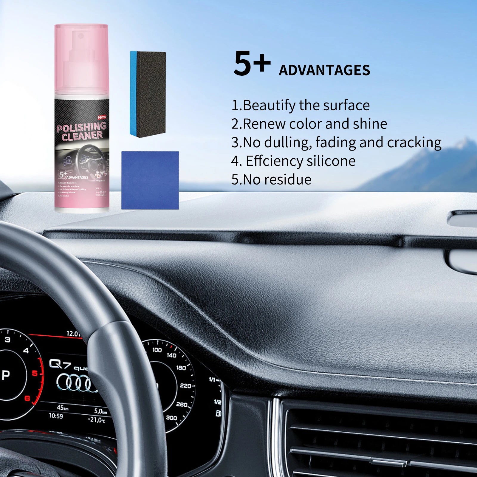 All-in-One Car Interior Restorer and Polishing Cleaner - 8