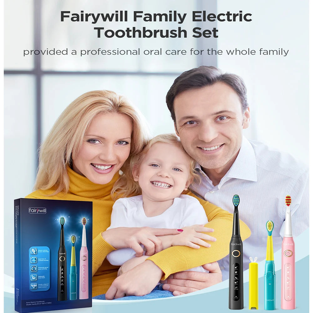 Rechargeable Sonic Electric Toothbrush for Family - 6