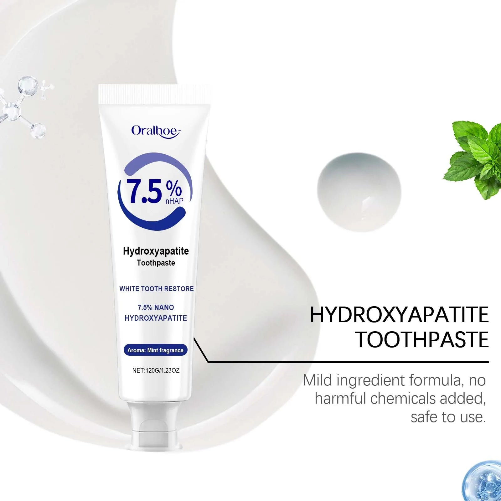 Hydroxyapatite Enamel Repair & Whitening Toothpaste - 5