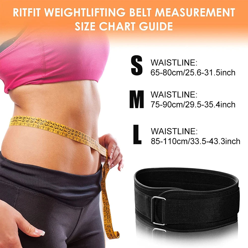 Self-Locking Weight Lifting Belt for Stability and Support - 6