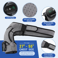Electric Heated Shoulder Massage Brace with Vibration