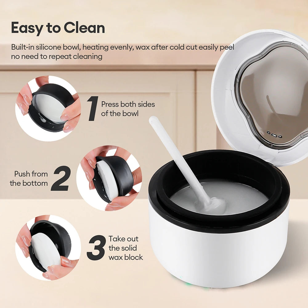 Portable Mini Wax Heater Kit for Painless Hair Removal - 19
