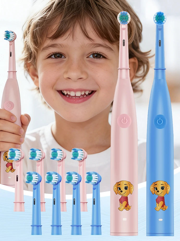 Rechargeable Cartoon Electric Toothbrush for Kids - 13