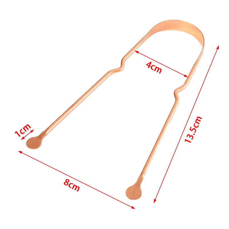 Professional Metal Tongue Scraper for Fresh Breath - 15