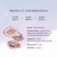 Embossed Five-Color Eyeshadow Palette