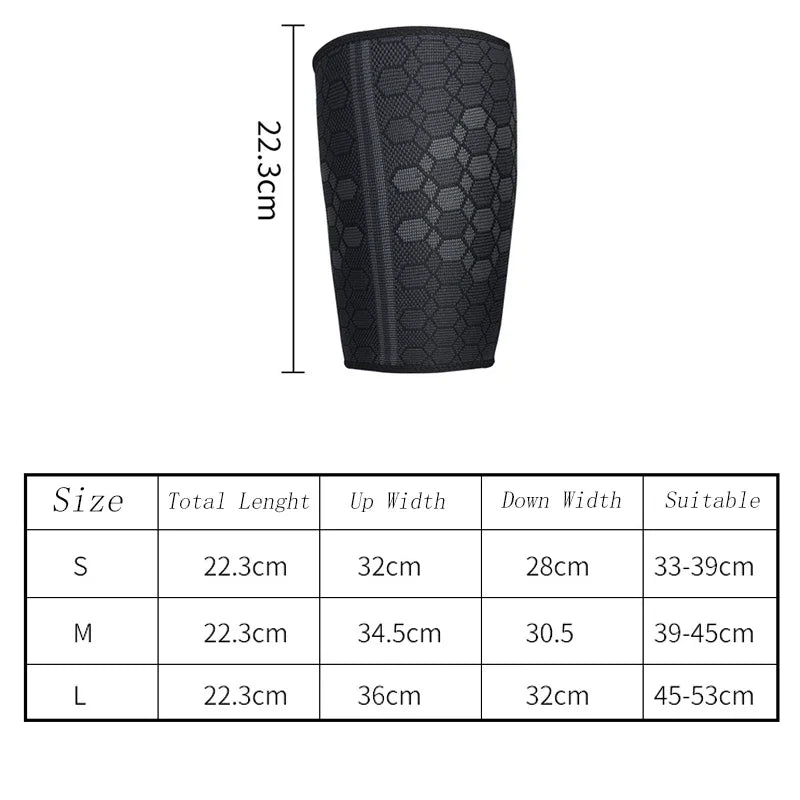 Thigh Compression Sleeve for Muscle Support and Pain Relief - 2