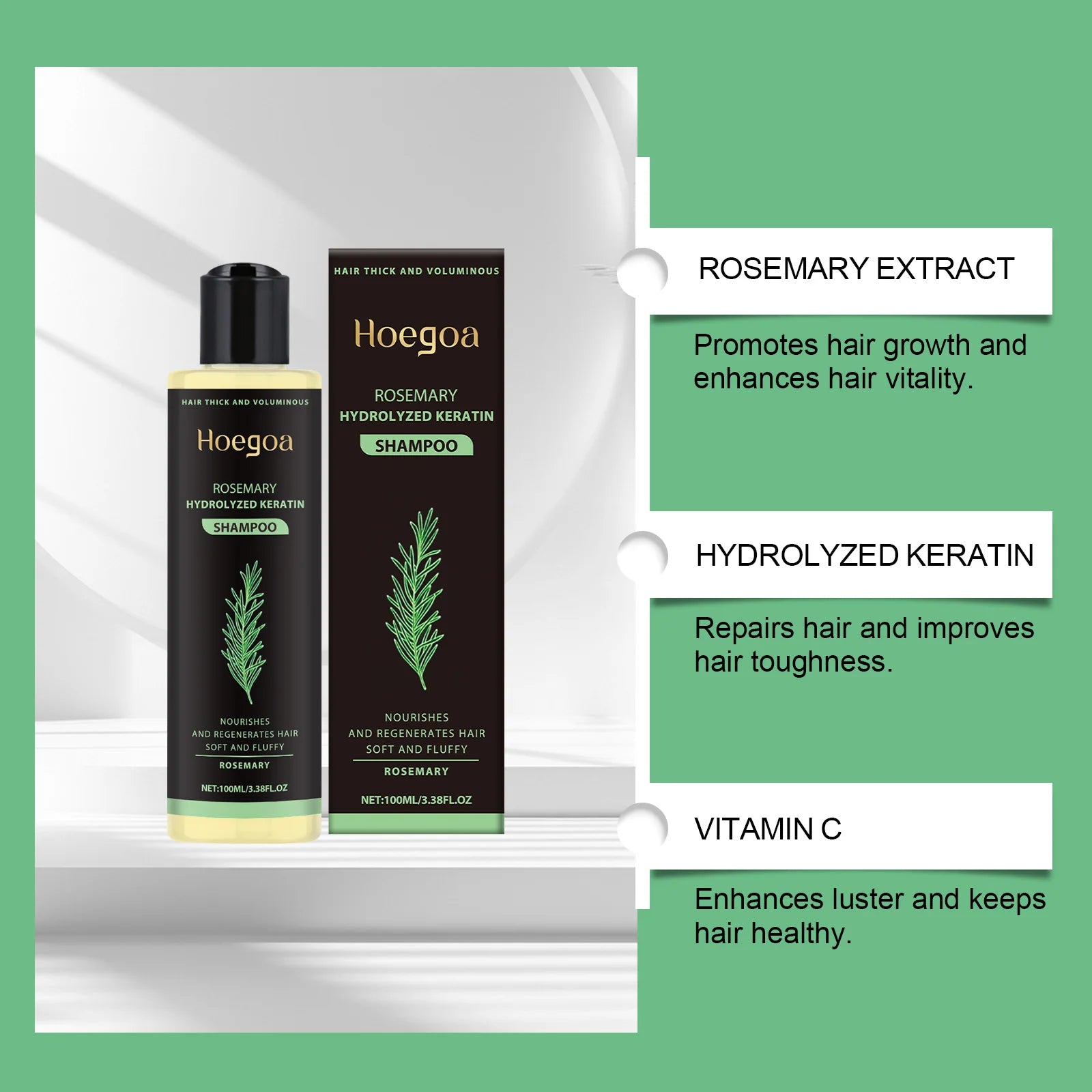 Rosemary Thickening & Volumizing Hair Shampoo - 8