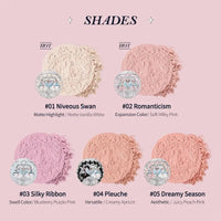 Embossed Matte Pressed Powder Blush for Natural Radiant Glow