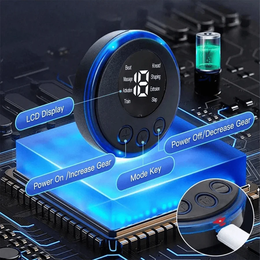 Portable EMS Electric Muscle Stimulator Massage Patch - 5