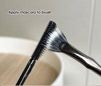 Fan Mascara Brush for Precise Eyelash Application