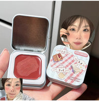 Matte Cream Cheek Blusher Palette for Natural Glow