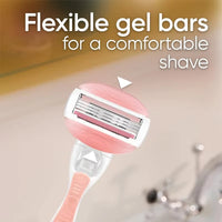 3-Blade Smooth Shave Razor Refills with Moisturizing Gel