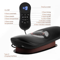 Electric Lumbar Traction Massage Device for Back Pain Relief