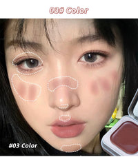 Matte Cream Cheek Blusher Palette for Natural Glow