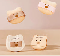 Cute Bear Makeup Powder Puff Set for Flawless Application