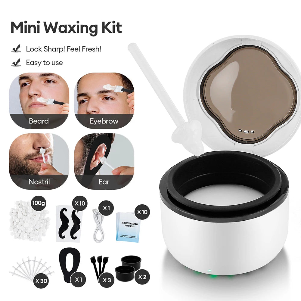 Portable Mini Wax Heater Kit for Painless Hair Removal - 2