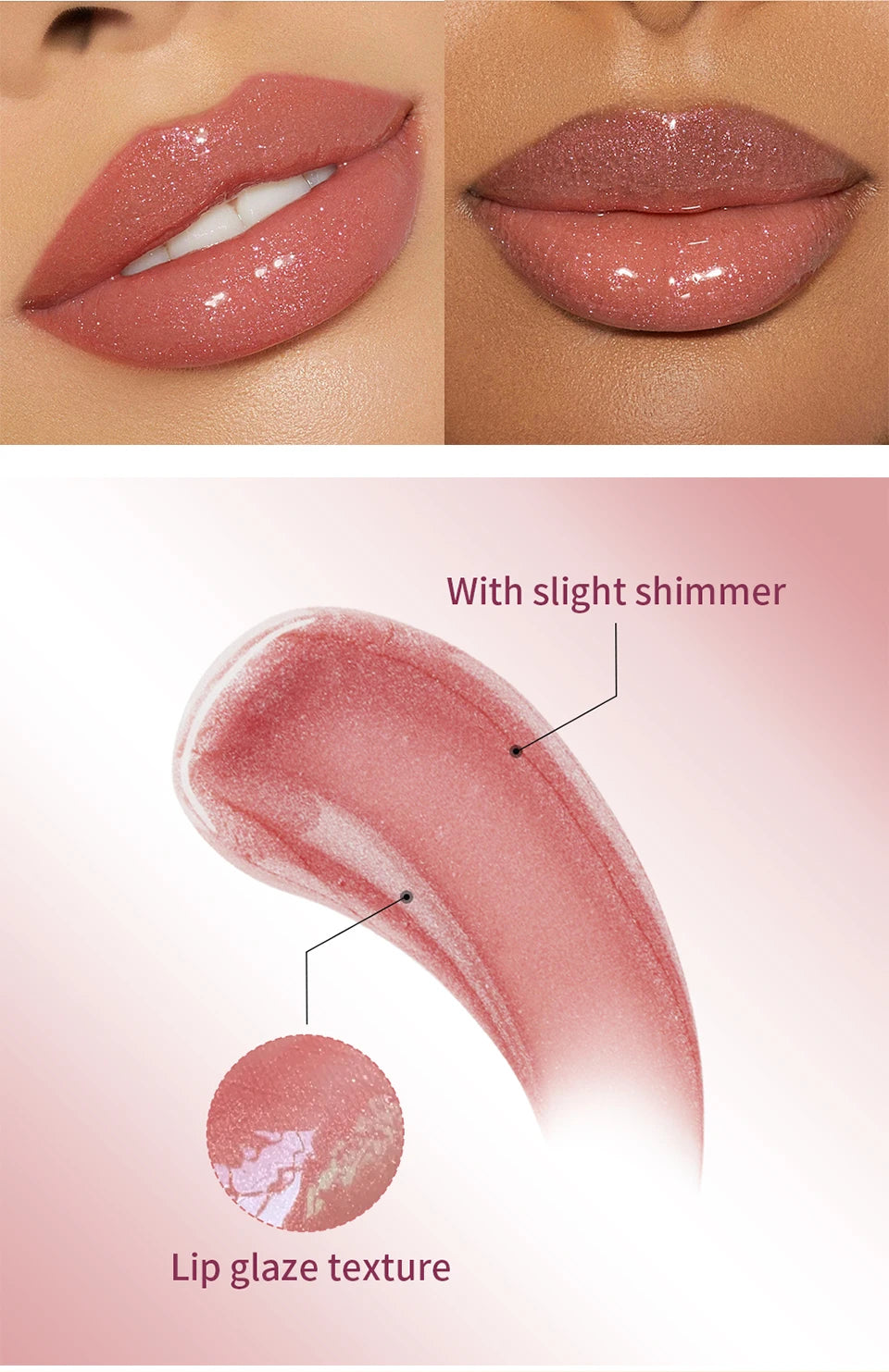 Hydrating Shimmer Lip Glaze for Plump and Radiant Lips - 13