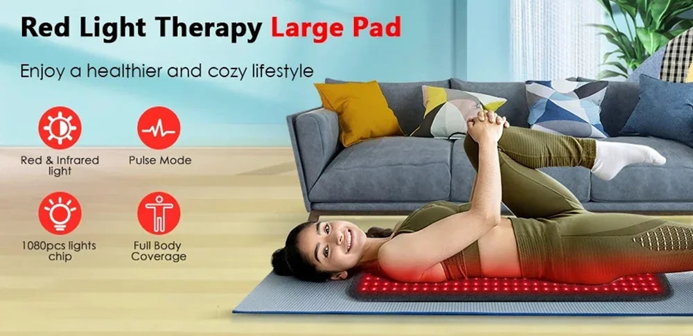 Wearable LED Red & Infrared Light Therapy Belt for Pain Relief - 7