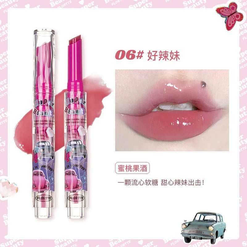 Mirror Shine Heart Shape Moisturizing Lipstick Pencil - 41