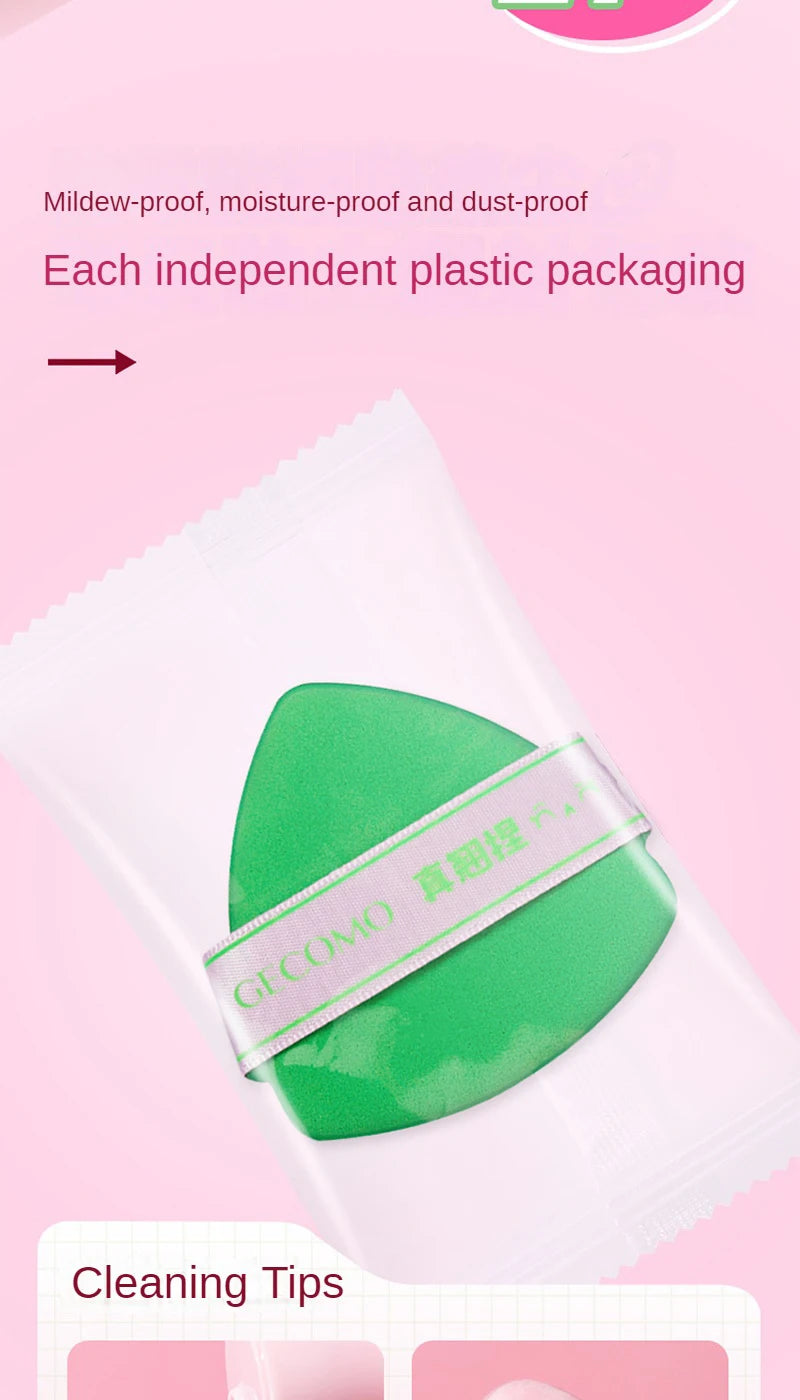 Adorable Curved-Head Makeup Sponge Puff Set - 15