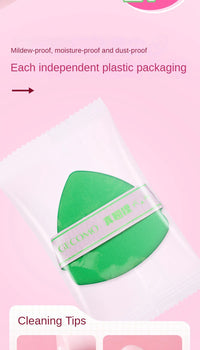 Adorable Curved-Head Makeup Sponge Puff Set