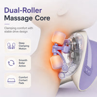 Ergonomic Heated Neck and Back Massage Pillow