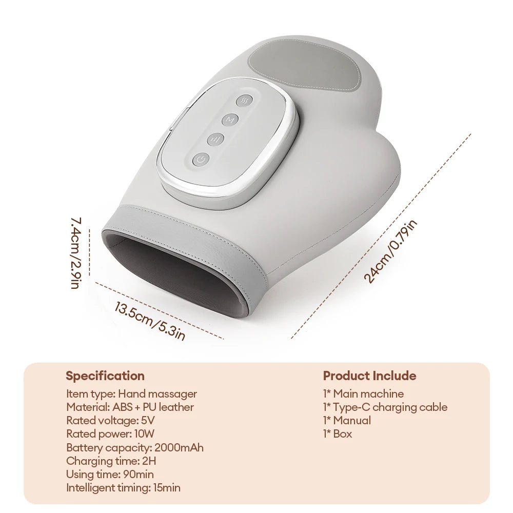 Electric Air Compression Hand Massager with Heat - 20