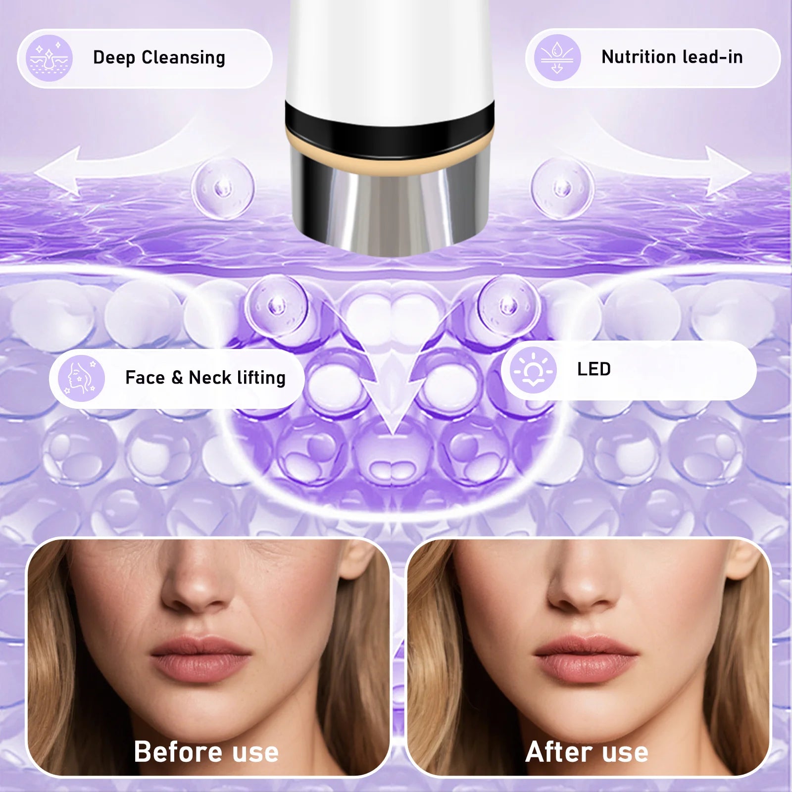 4-Mode Microcurrent Facial Lifting and Skin Tightening Device - 8
