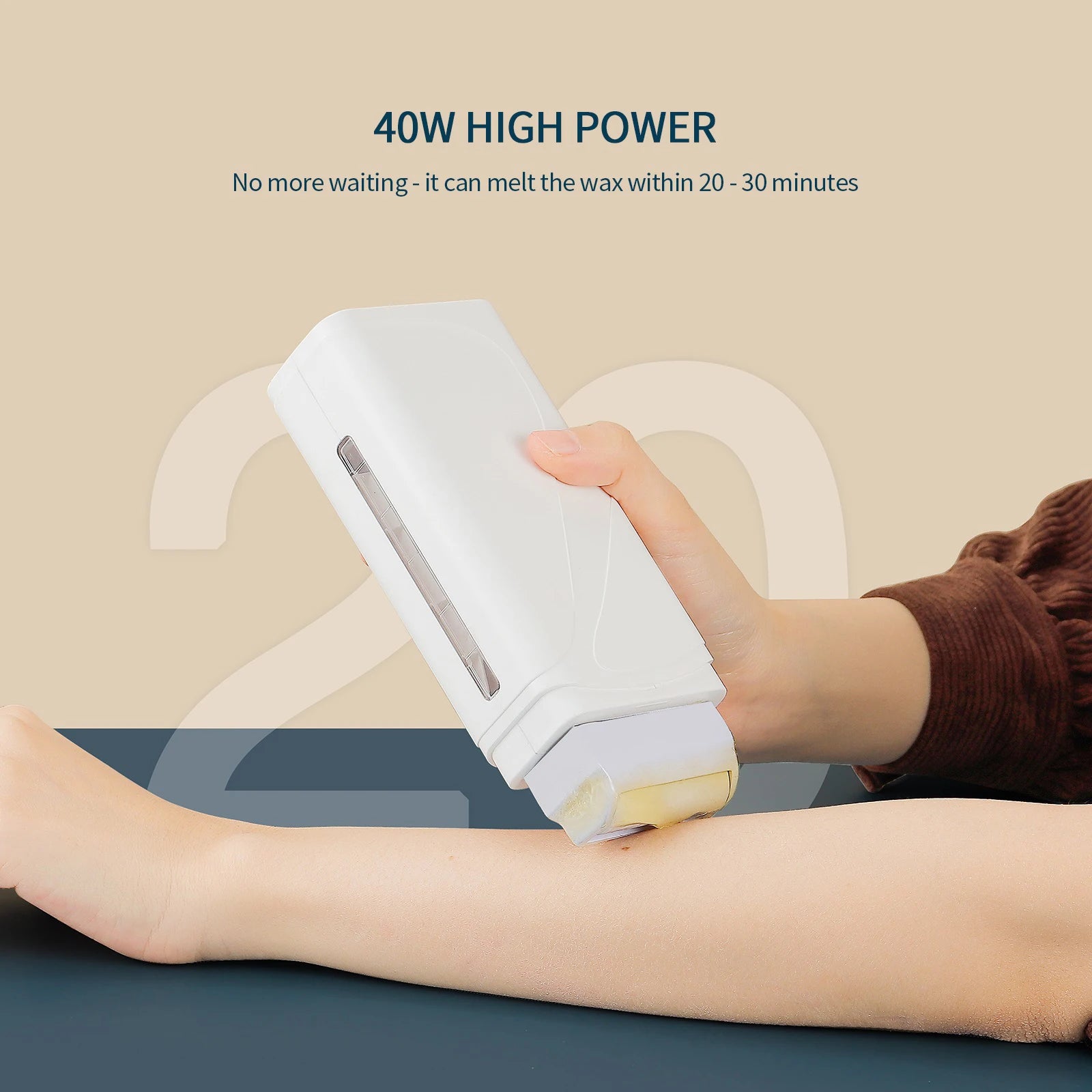 Portable Electric Roll-On Wax Heater for Hair Removal - 2