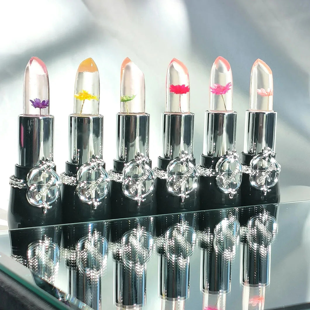 24-Piece Color-Changing Flower Jelly Lipstick Set - 17