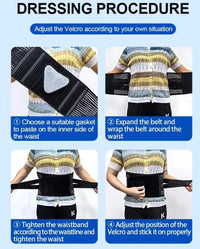 Adjustable Lumbar Support Belt for Back Pain Relief