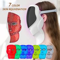 7-Color LED Light Therapy Facial and Neck Mask