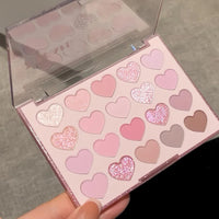 20-Color Heart-Shaped Eyeshadow Palette