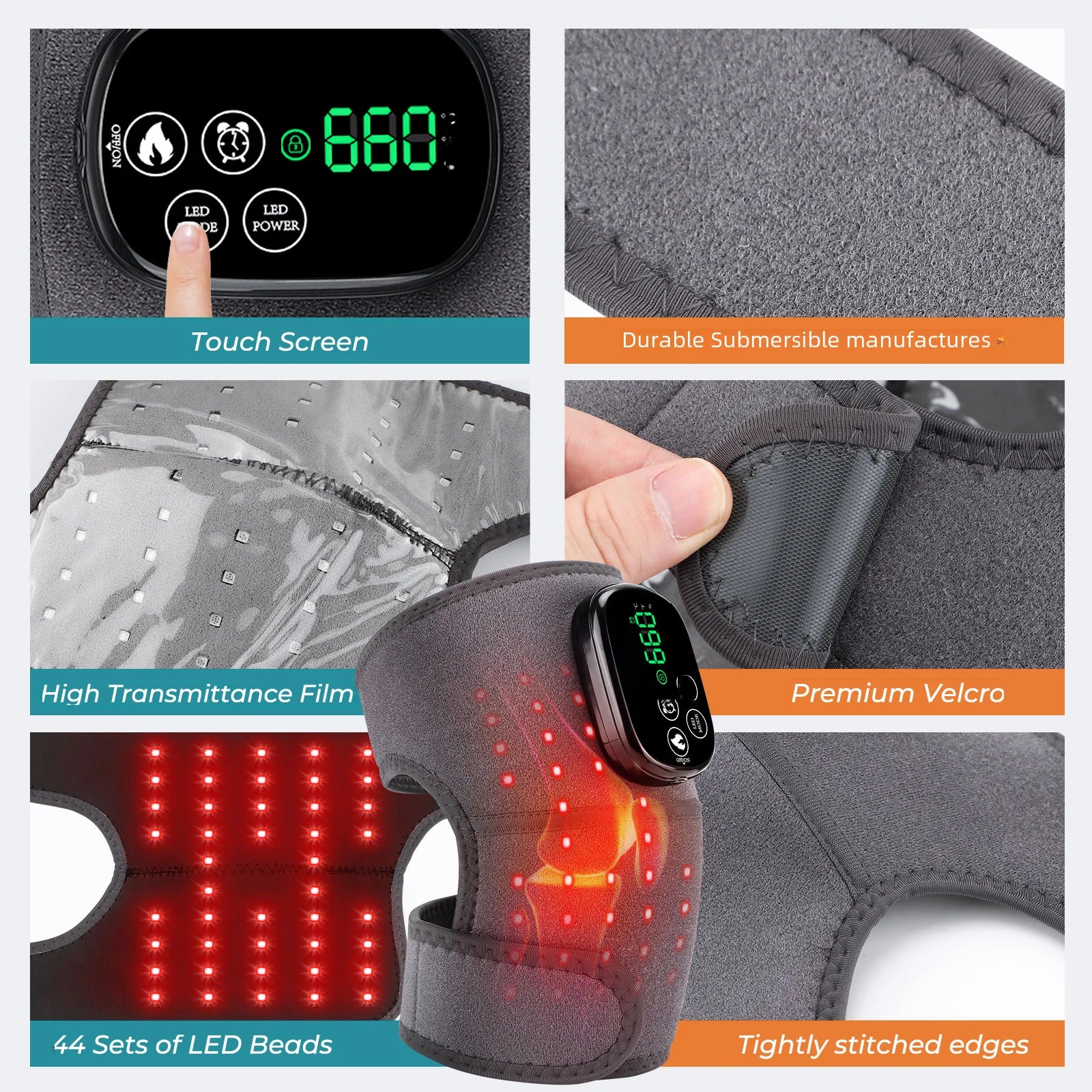 Red Light Therapy Knee, Shoulder, and Elbow Massager - 5