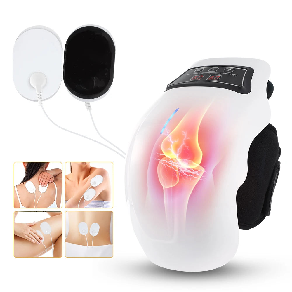Wireless Heated Knee Massager with Vibration Therapy - 28