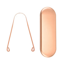 Copper U-Shaped Tongue Scraper for Fresh Breath