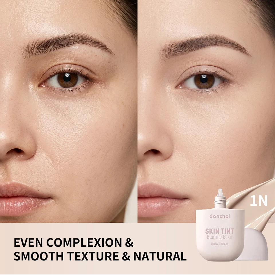 Liquid Skin Tint Foundation with Pore-Blurring Natural Finish - 12