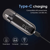 Electric Rechargeable Nose and Ear Hair Trimmer with LED Display