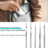 5-Piece Stainless Steel Blackhead and Acne Removal Kit