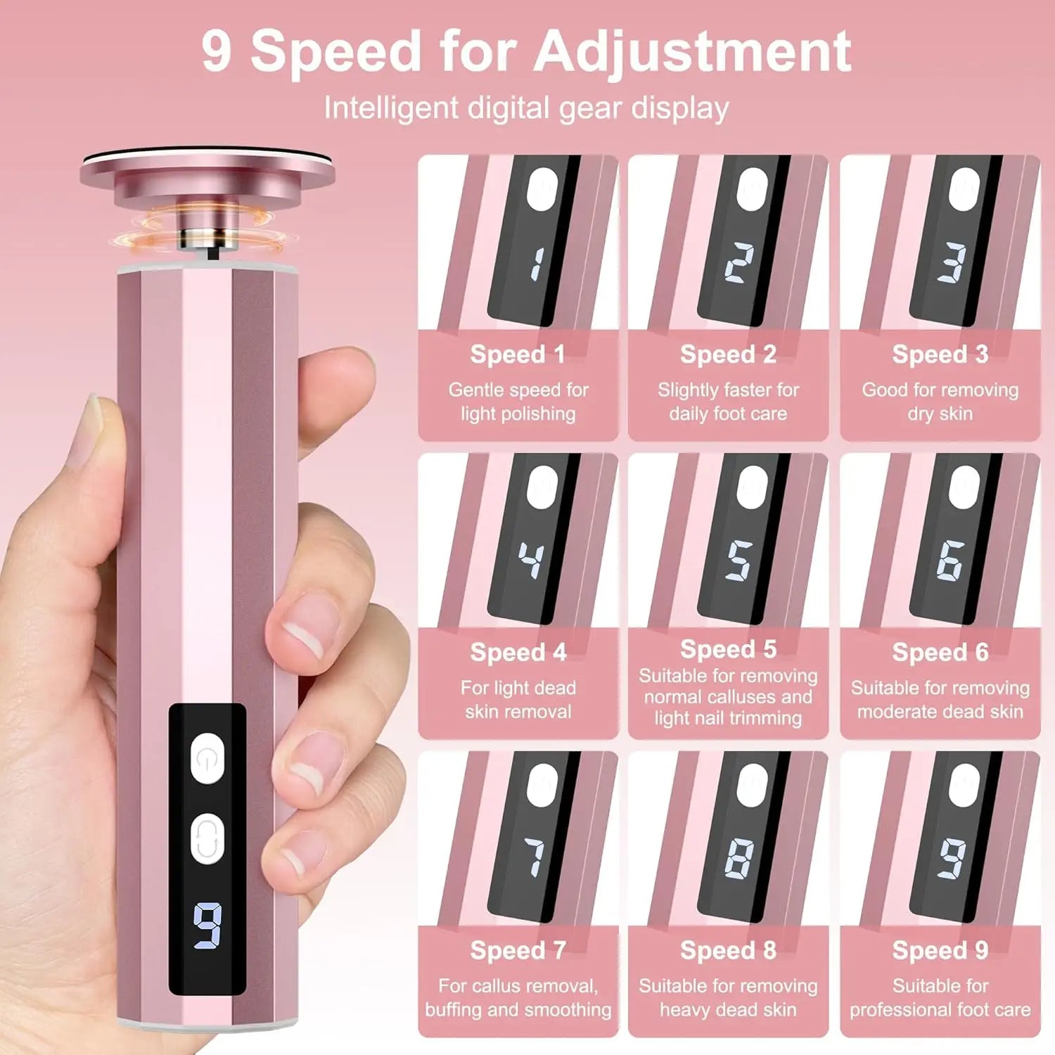 2-in-1 Electric Foot Callus Remover and Nail Polisher - 4