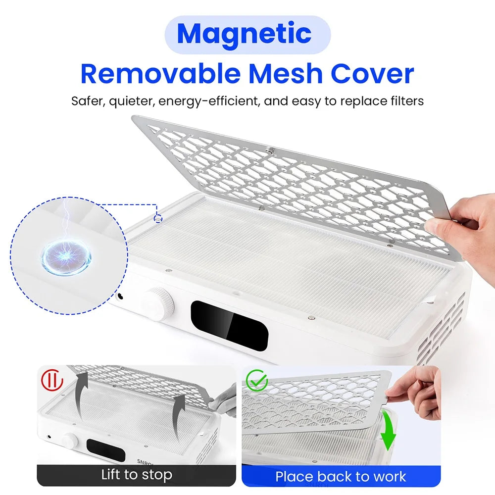 Professional Brushless Nail Dust Collector - 4