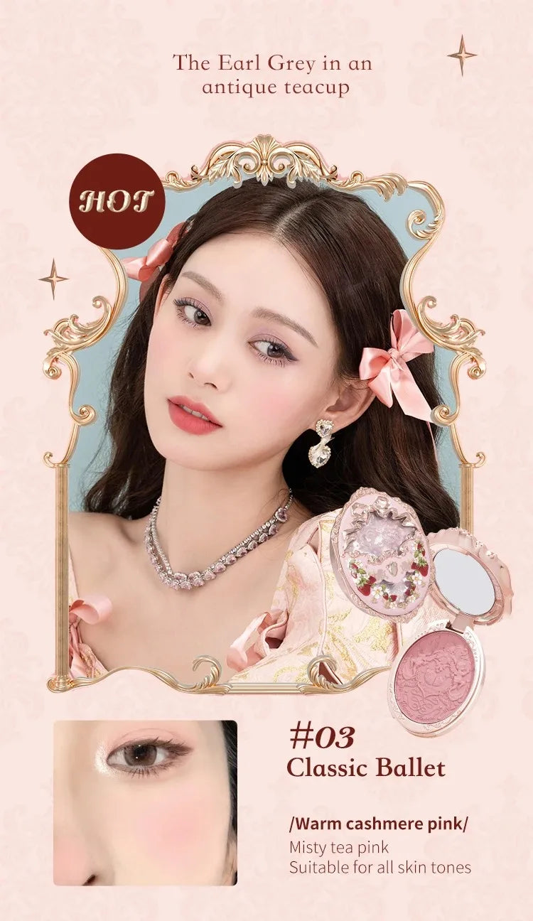 Embossed Long-Lasting Natural Matte Cheek Blush - 16