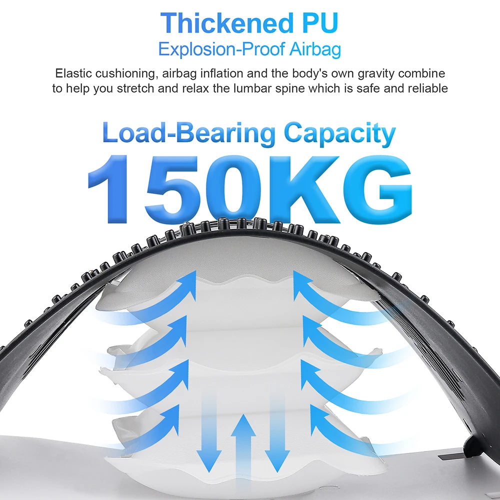 Adjustable Airbag Back Stretcher and Lumbar Support - 21