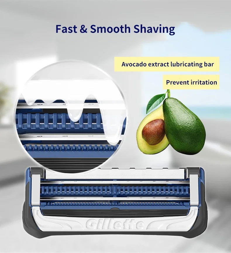 Anti-Irritation Sensitive Skin Shaving Razor Set - 11
