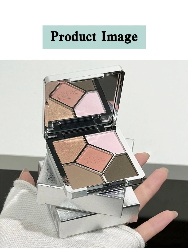 5-Color Shimmer and Matte Eyeshadow Palette - 32