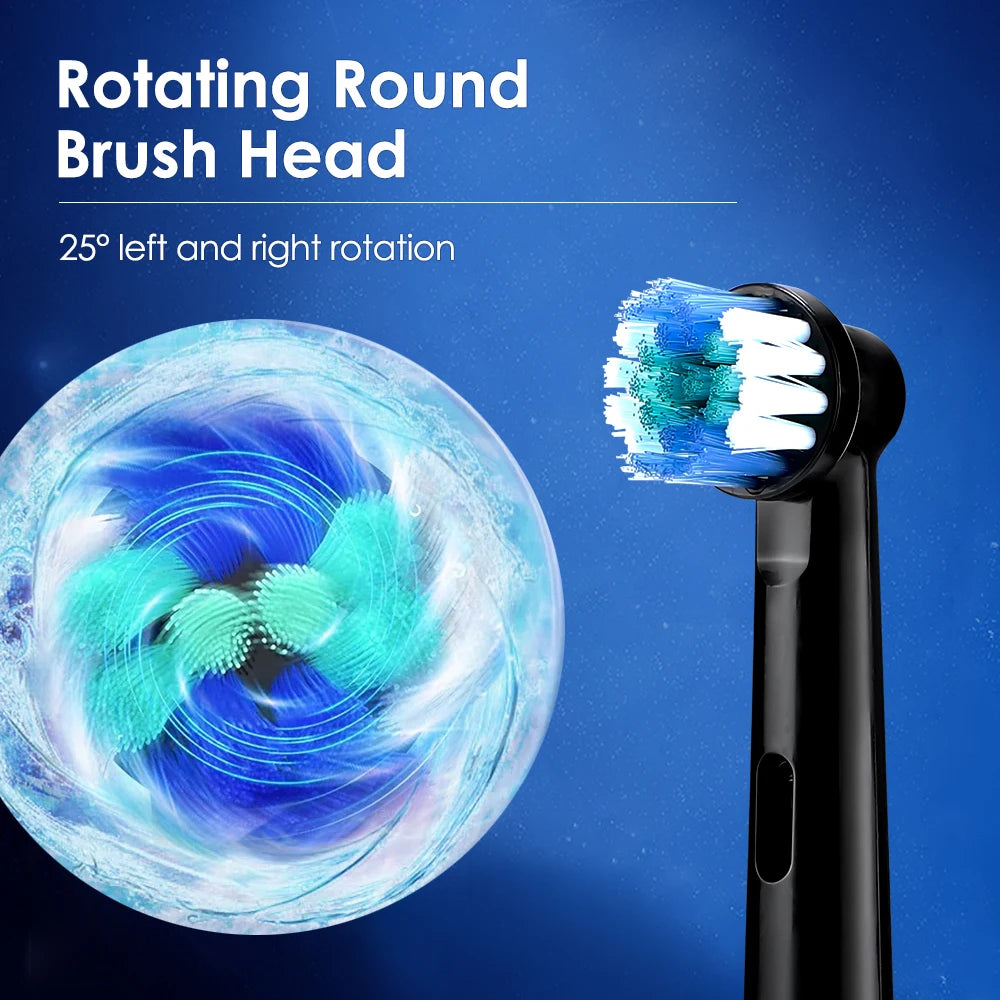 Rechargeable Rotary Electric Toothbrush with 4 Heads - 4