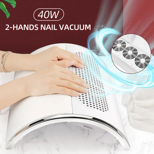 3-Fan Professional Nail Dust Collector & Vacuum Cleaner