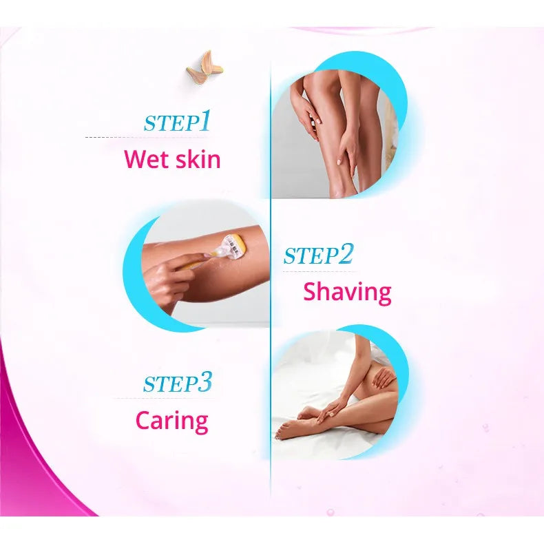 Smooth Glide Women’s Shaving Razor with Moisturizing Gel Bars - 4