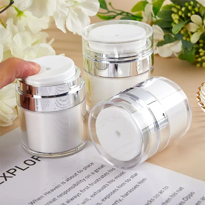 Refillable Airless Pump Jar for Skincare Lotions and Creams - 6