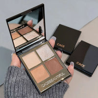 4-Color Versatile Eyeshadow Palette for Daily Makeup